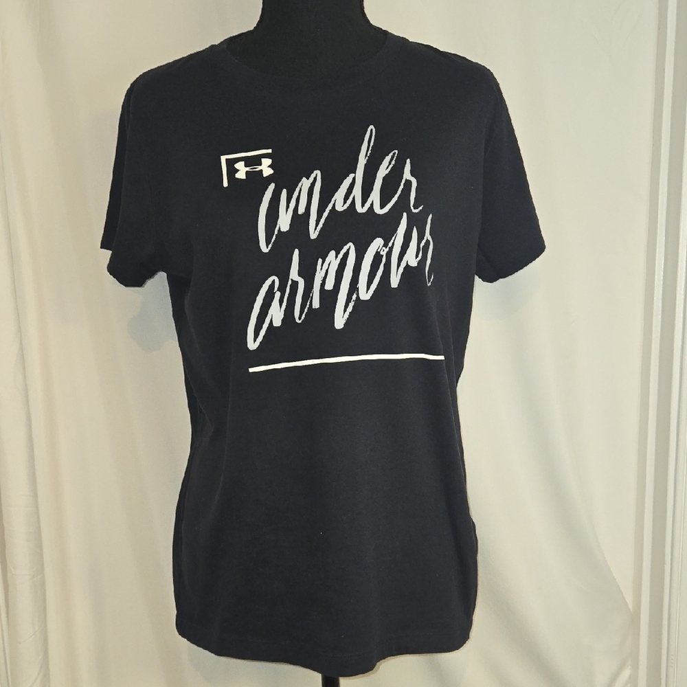 Under Armour Logo Black Tee